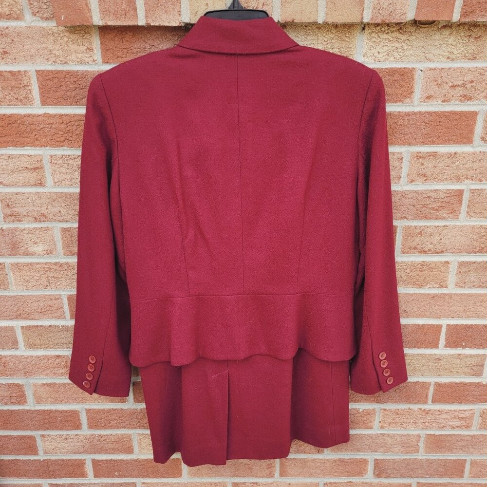 Vintage Pendleton Suit Set Women's 100% Virgin Wool Maroon Red - Picture 2 of 13